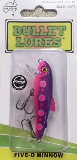 Bullet Lures Five-O Minnow Sinking (Cudge Frog) – Trophy Trout Lures and  Fly Fishing