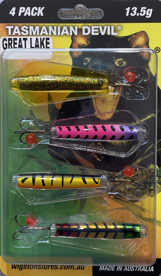 Tasmanian Devil 7g River Pack - 4pk – Trophy Trout Lures and Fly