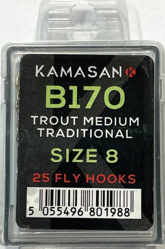 Kamasan B440 Trout Dry Fly Traditional Fly Hooks (Size 12