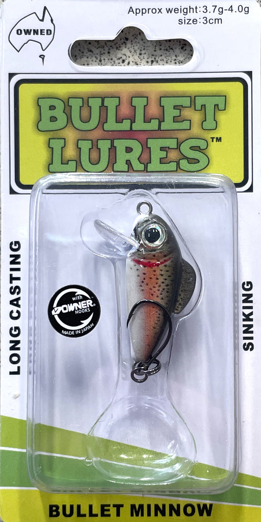 Bullet Lure 3cm Sinking Brown Trout – Noojee Bush Goods