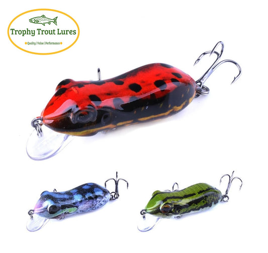 60mm 10g Hard Body Frog - Red – Trophy Trout Lures and Fly Fishing