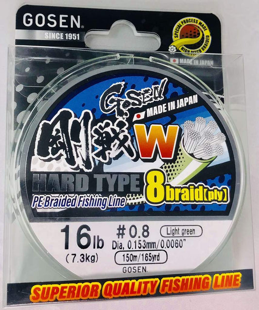 GOSEN Versatile Braid 8ply PE 1 - 12lb 300m – Trophy Trout Lures and Fly  Fishing