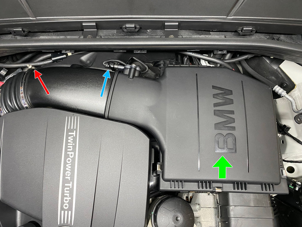 How to Remove, Replace, or Install a Charge Pipe in a 135i 335i E82 E88 E90 E91 E92 E93 - Air filter housing
