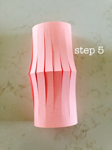 step 5- lantern how to, tape the ends of the lantern