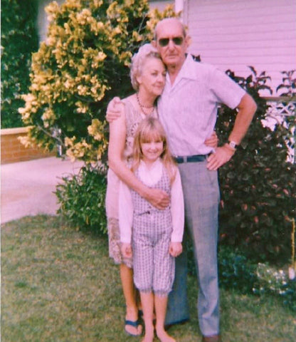 Emma with her grandmother Haidee and her grandfather 