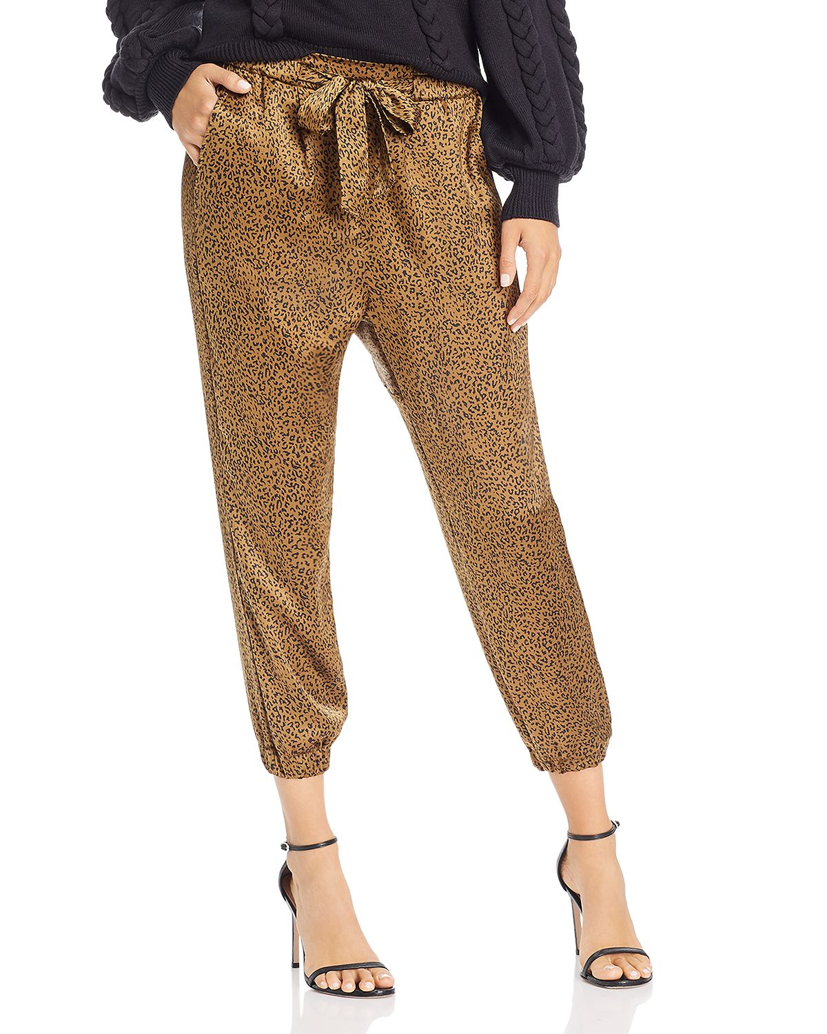 leopard print jogger pants