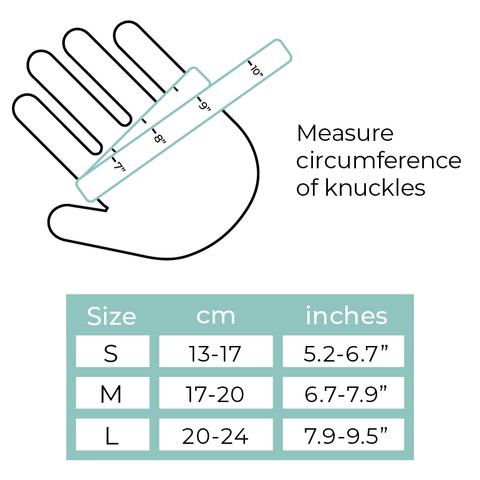 Shelby Gloves Size Chart