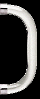 3807824 - CRL 10" Smooth Style Acrylic Single-Sided Shower Door Towel Bar With Chrome Rings
