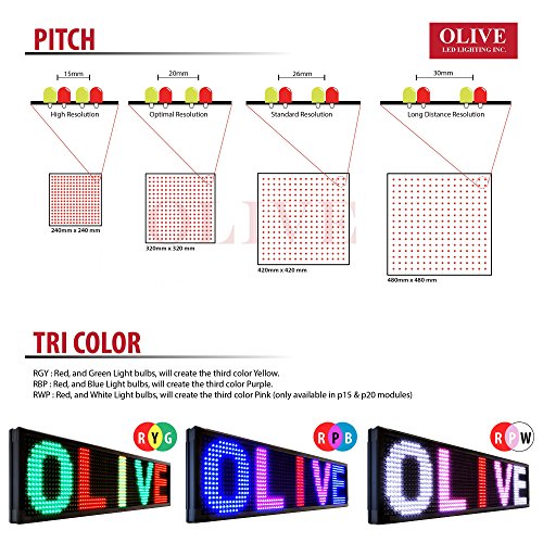 olive led sign programming software