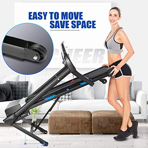 ANCHEER Treadmill for Home, 3.25Hp App Control Electric Folding Treadm