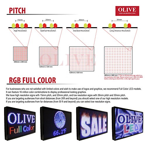 olive led sign programming software