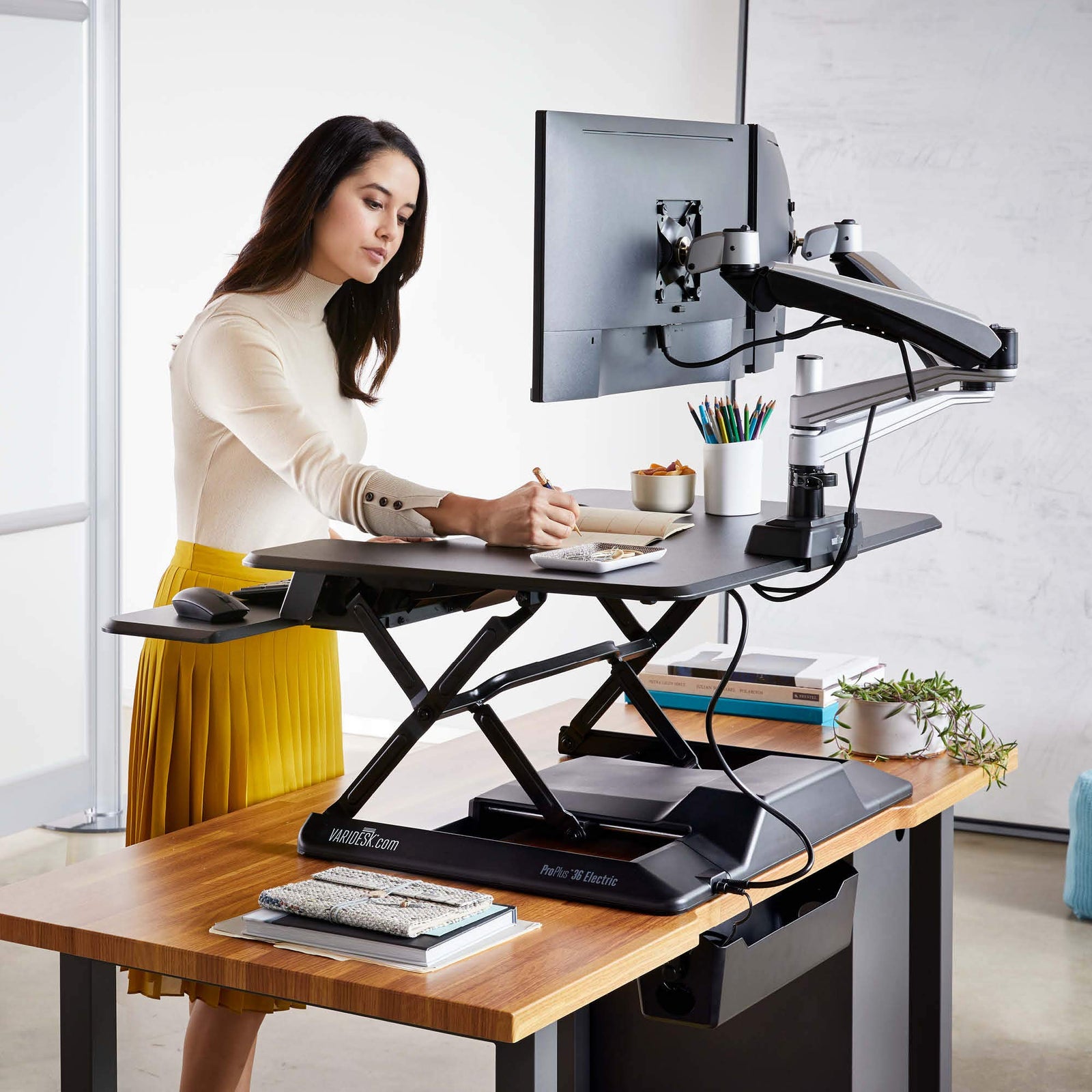 VARIDESK Height Adjustable Standing Desk Converter ProPlus 36 Elec