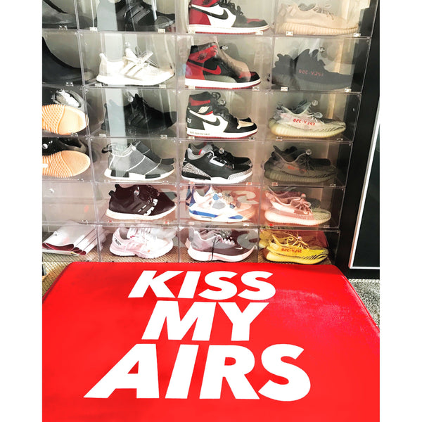 kiss my airs doormat red