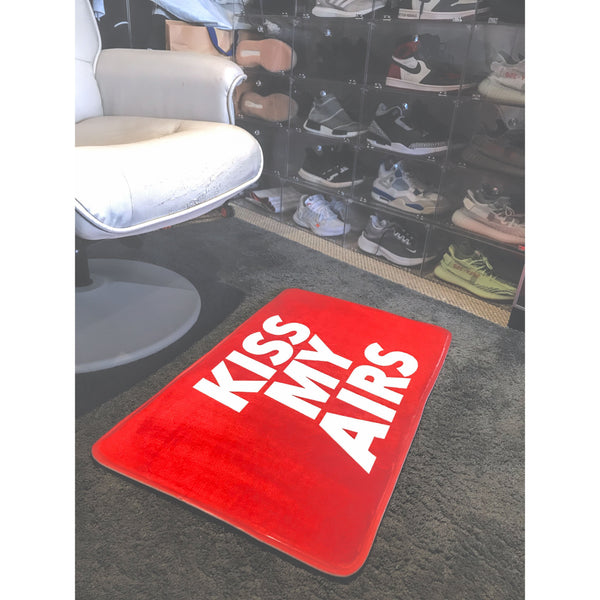 kiss my airs doormat red