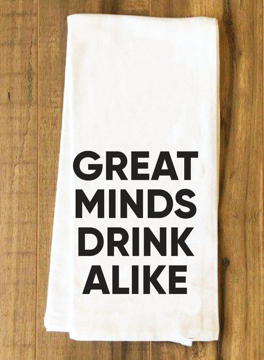 If It's Too Early to Drink Wine - Tea Towel - Lone Star Art