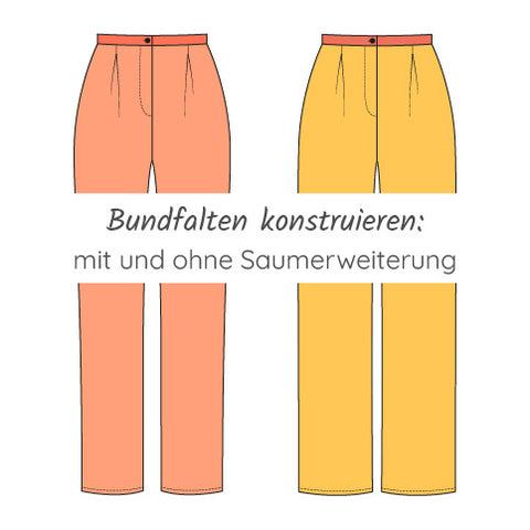 Bundfalten konstruieren