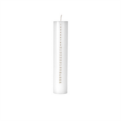 White Advent Candle