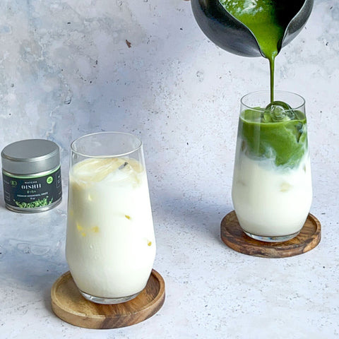 Iced Vanilla Matcha Latte Recept - Matcha Oishii