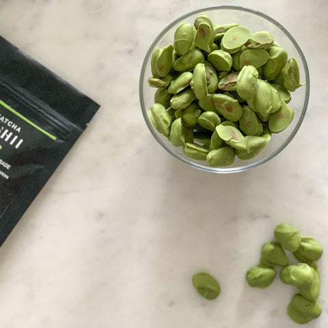 Matcha Almonds with Chocolate - Matcha Oishii