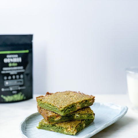 Matcha Blondies - Matcha Oishii