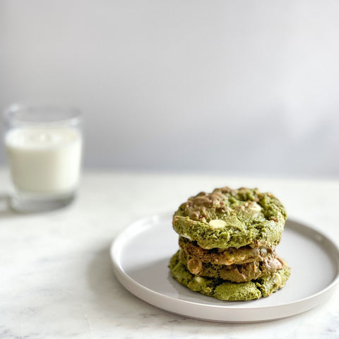 Matcha White Chocolate Cookies - Matcha Oishii