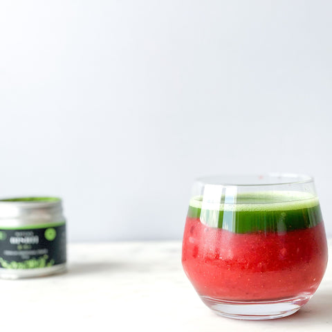 Strawberry Matcha Slushie - Matcha Oishii