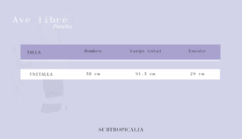 Tabla de Medidas