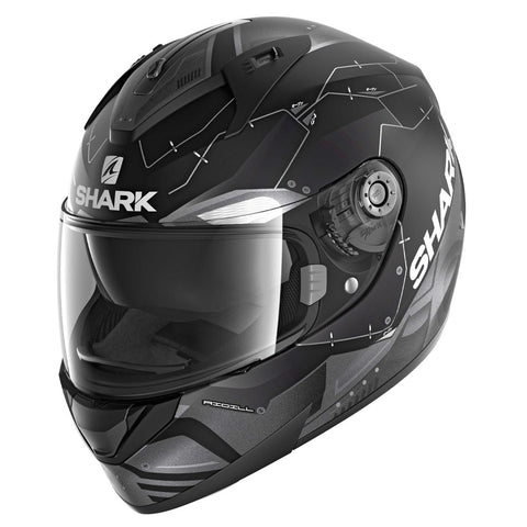 Shark Raw Blank Motorcycle Helmet Matte Black size Adult XSmall Extra Small