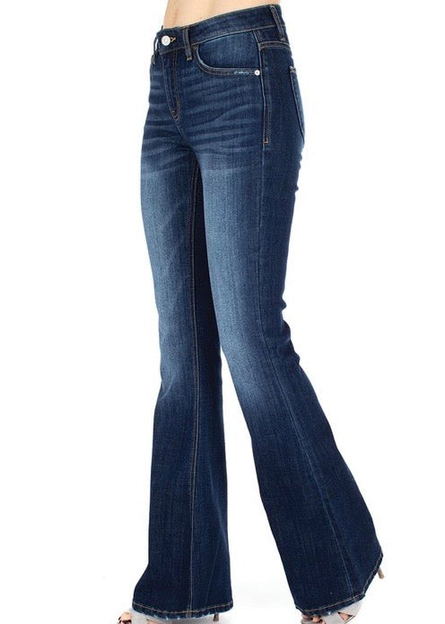 kancan petite flare jeans