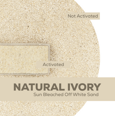Natural Ivory DOMINATOR Polymeric Sand color