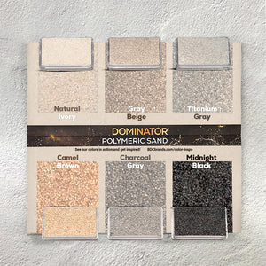 DOMINATOR® Polymeric Sand Color Swatch Guide - Black Diamond Coatings