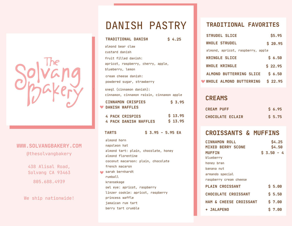 In Store Pastry and Favorites