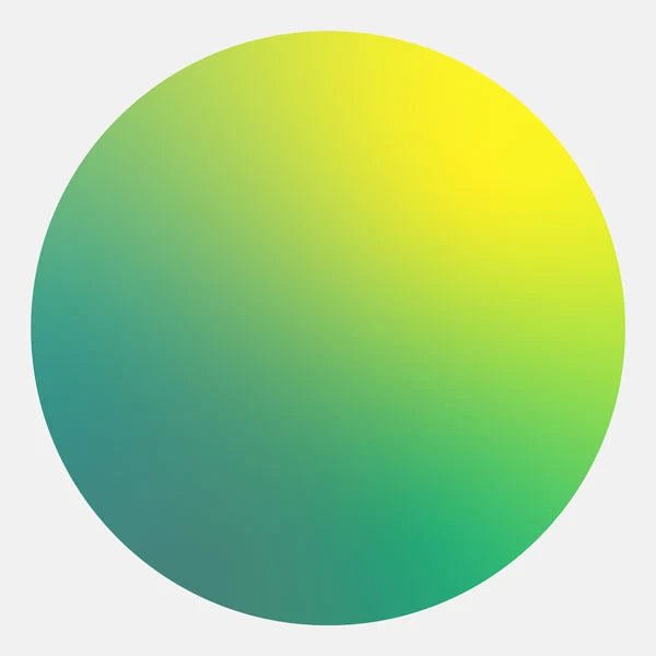 Yellow and green gradient orb shade