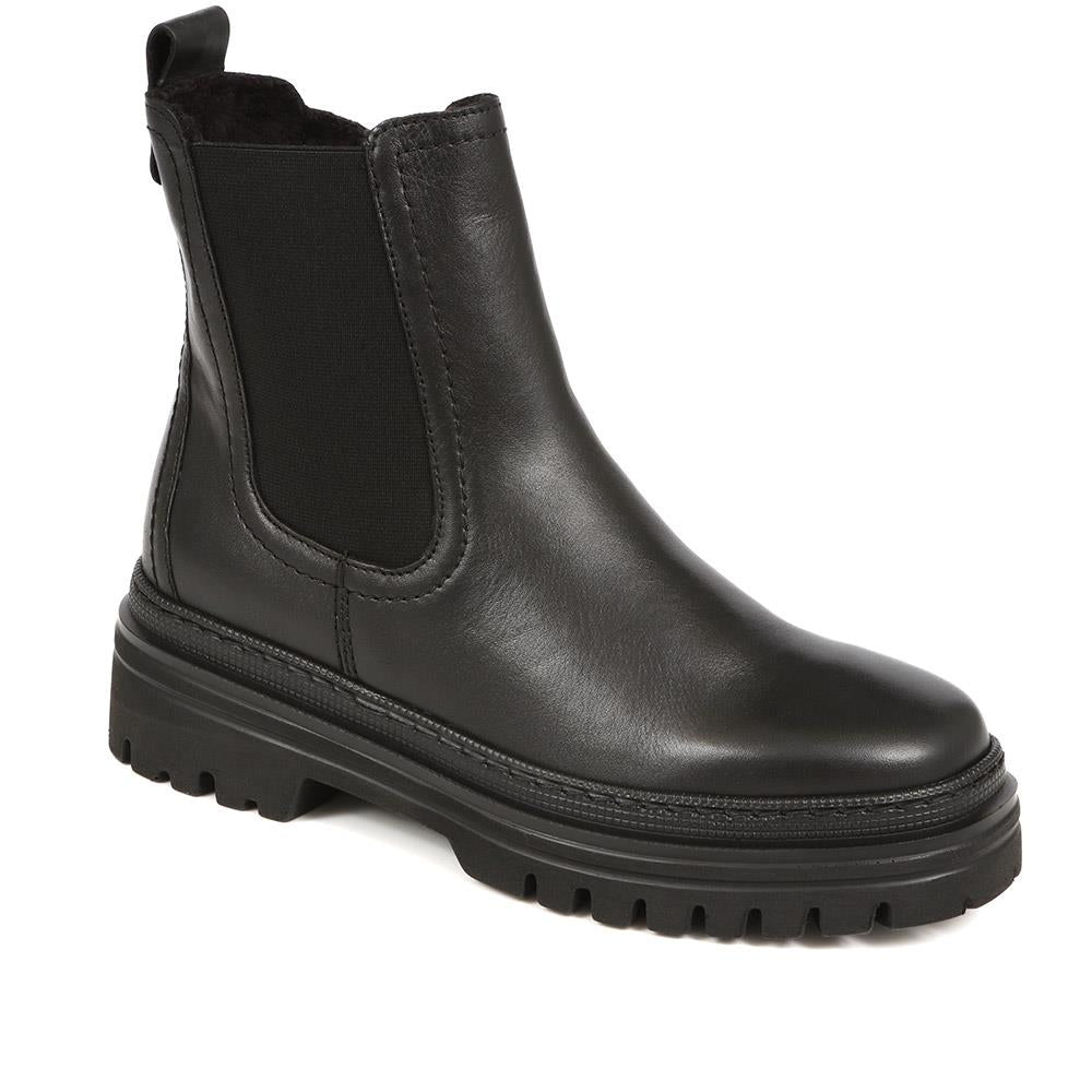 Gabor - Women's Black Gabor Leather Chelsea Boots - Size US: 5/ UK: 3/ EU: 36 product