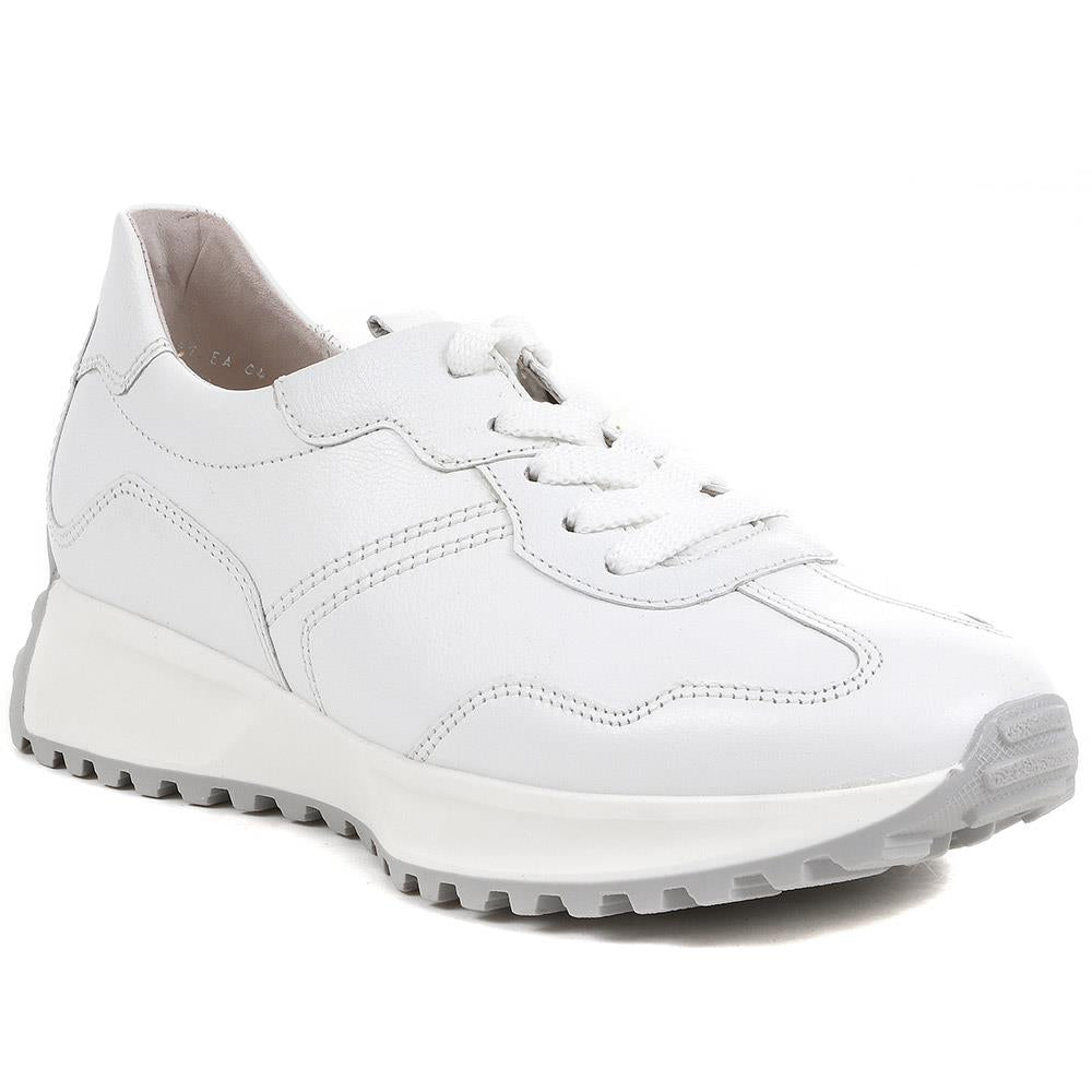 Gabor - Women's White Gabor Platform Trainers - Size US: 7/ UK: 5/ EU: 38