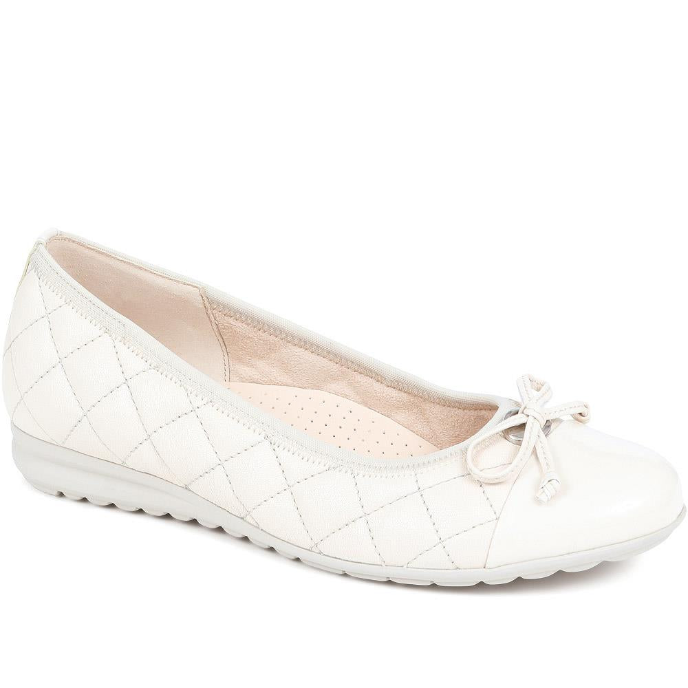 Gabor - Women's Nude Snowdrop Slip-on Ballet Pump - Size US: 8.5/ UK: 6.5/ EU: 39.5 product