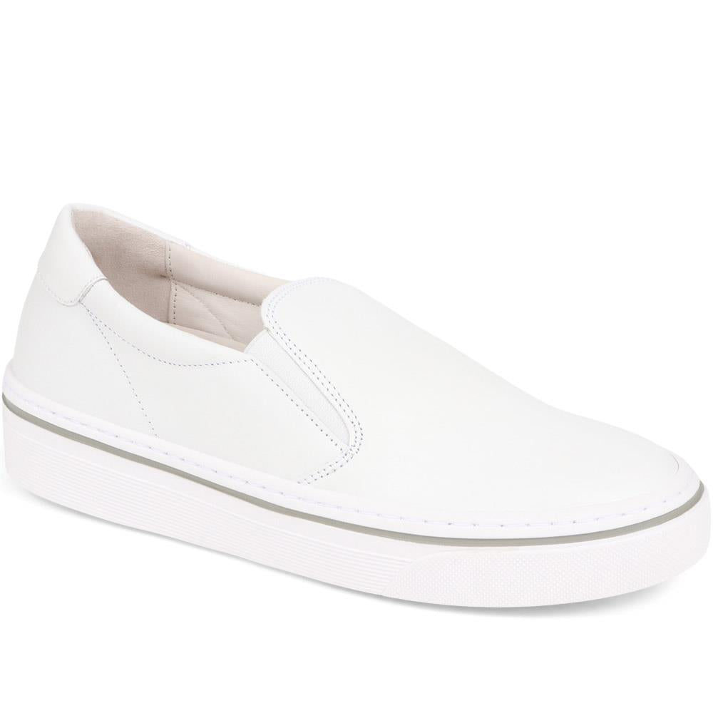 Gabor - Women's White Compass Leather Pumps - Size US: 7/ UK: 5/ EU: 38 product