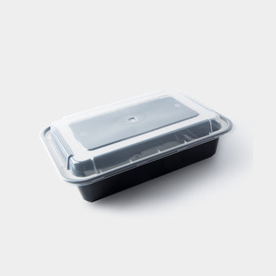 30 oz Double Compartment Plastic Disposable Food Containers (50 Pack) – JPI  Display