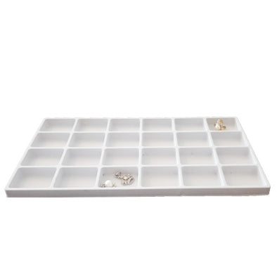 10 Column White Compartment Tray Insert – JPI Display