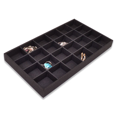 KSA 14 Black Bracelet Organizer Tray with Cushions