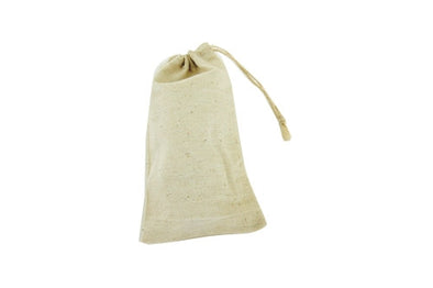 Cotton Muslin Pouches - Small Drawstring Cotton Bags (3x4