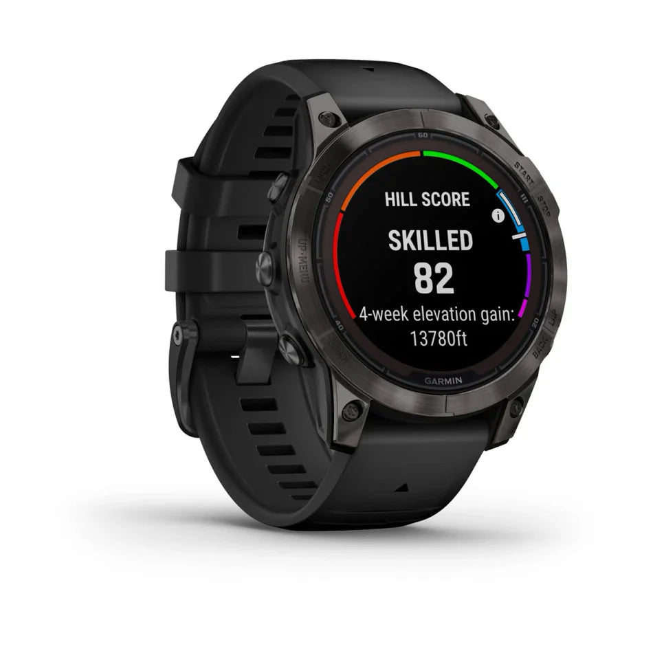 fenix® 7 Pro – Garmin Sapphire Solar, Carbon Gray DLC Titanium with Black Band