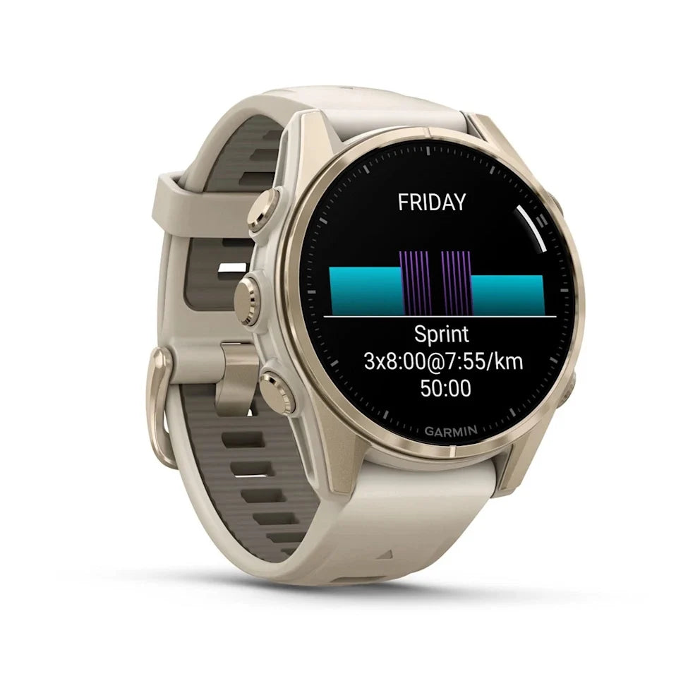 Smart Watch fēnix® 8 Garmin – 43mm Amoled Sapphire Beige
