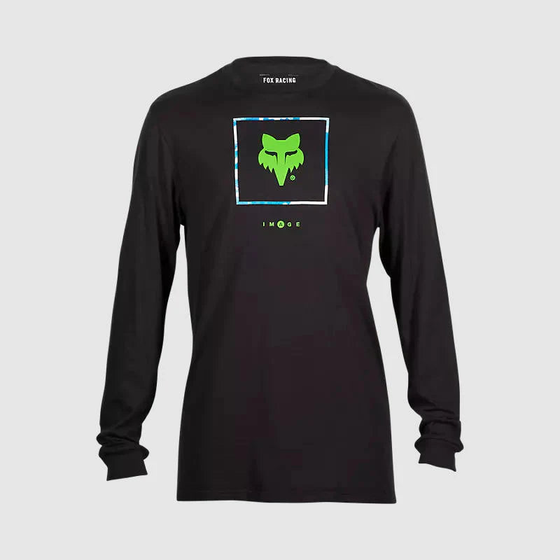 Polera Lifestyle Atlas Premium Manga Larga Negro Fox (Open Box)