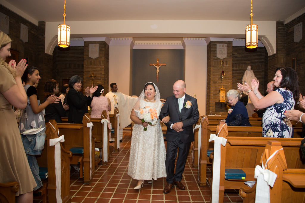 A small and intimate church wedding in Montreal to celebrate the couple's Filipino and Italian heritage.