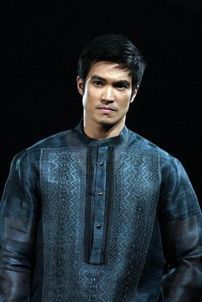 Black Barong Tagalog Diether Ocampo