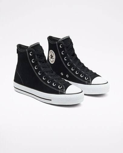 Converse CTAS Pro Hi Skate Shoe in Black Black White – I L O S P O R T