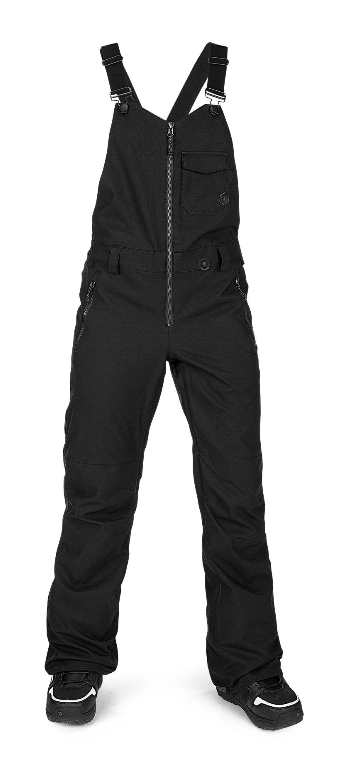 Womens Elm Stretch Gore Bib Overalls - Black – Volcom US