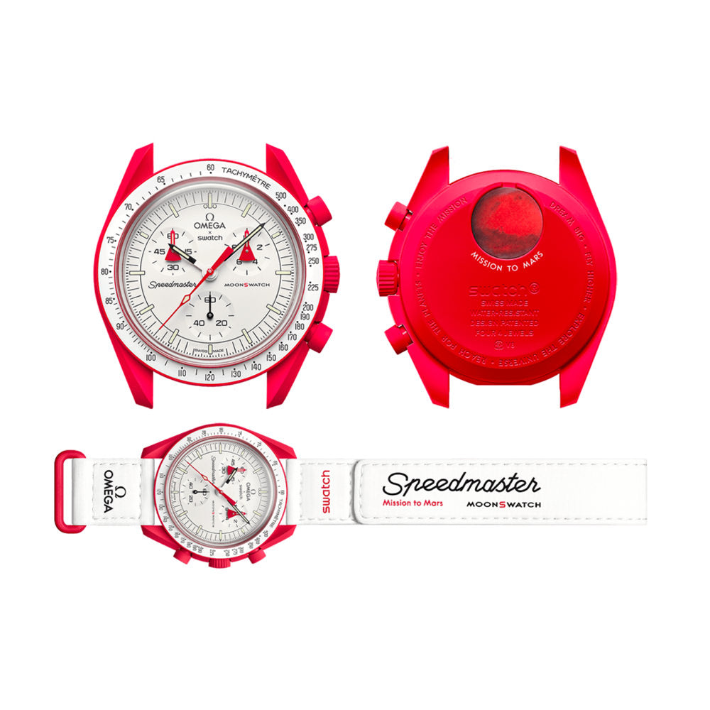 Swatch x Omega Bioceramic Moonswatch Mission to the Mars – PoligoShops