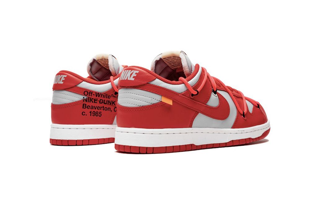 Nike Dunk Low Off-White University Red 